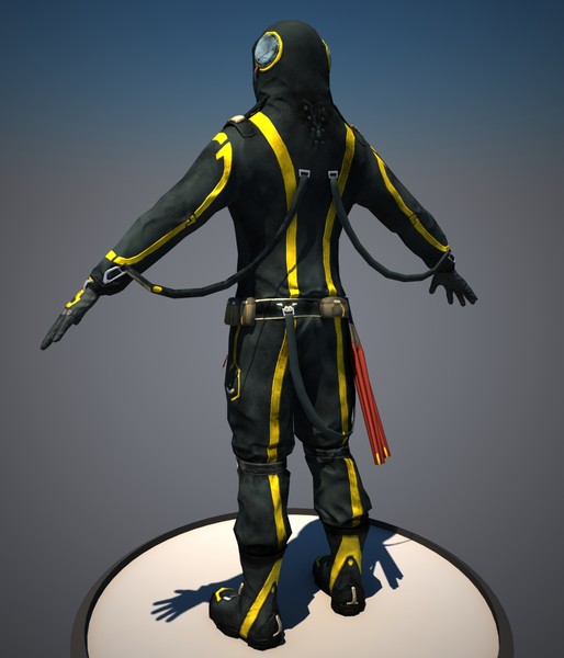 futuristic character 3d obj - Futuristic Character by cermaka